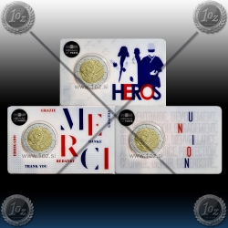 3 x 2 EVRO FRANCIJA 2020 "Medical Research" 3 x KARTICA